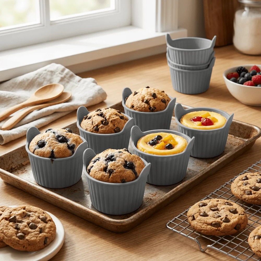 Kitchen Pro Baking Tray - Kit de 6 moldes de silicona