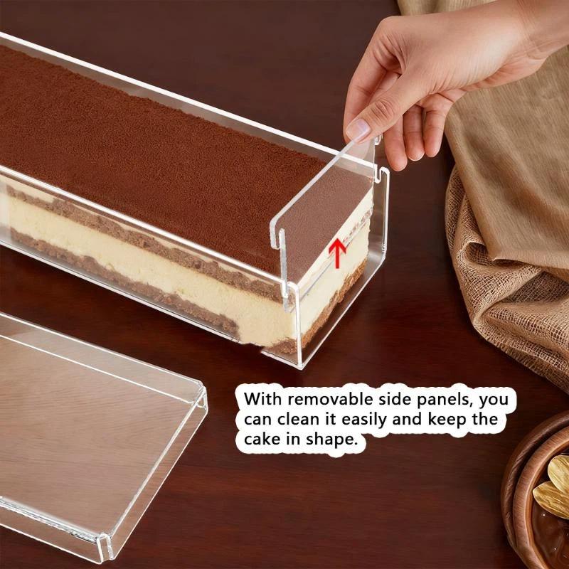 Kitchen Baking Containers - Caja transparente para tiramisú, contenedor multifunción