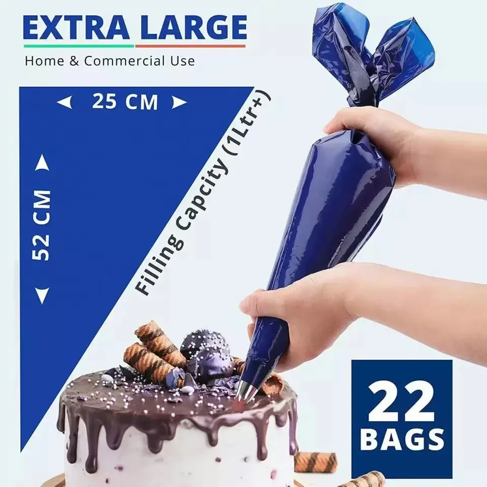 Piping Bag Disposable - Bolsa para tuberías de 21 pulgadas,