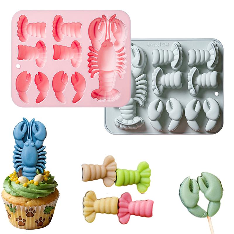 Kitchen Baking Decor - Molde de silicona de langosta para