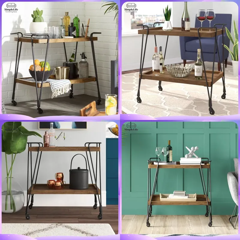 Kitchen Baking Cart - Carrito de Cocina con Ruedas, Carrito