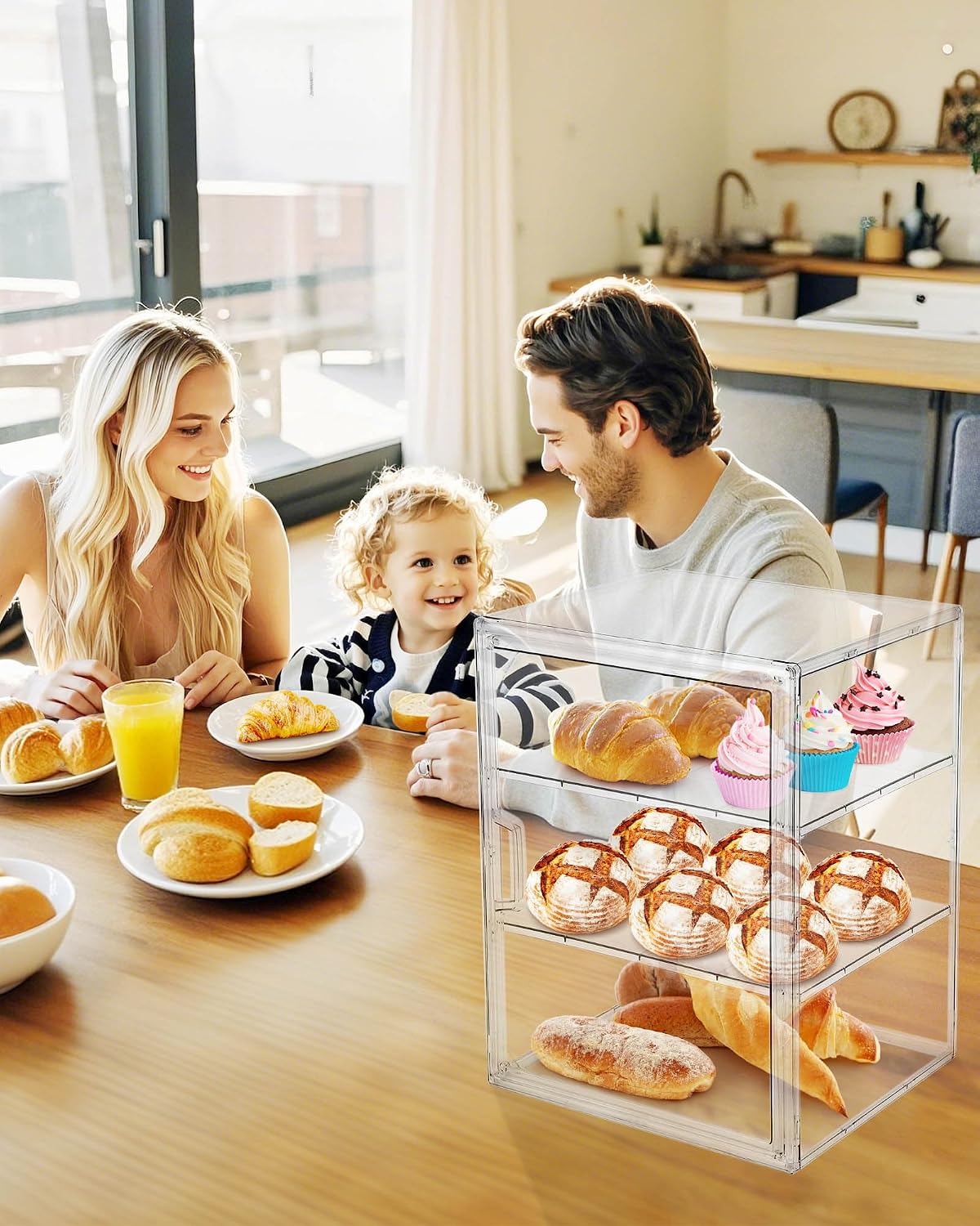 Vitrina para pasteles, caja de - Kitchen Baking Containers reseña y precio