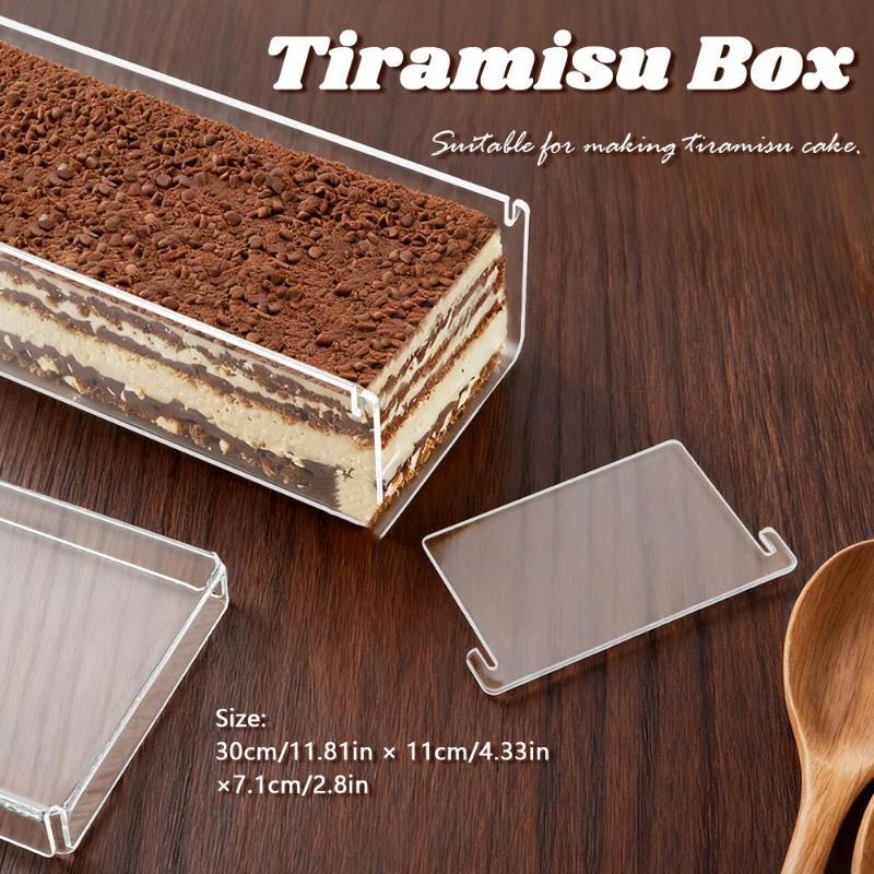 Caja transparente para tiramis - Kitchen Baking Containers reseña y precio