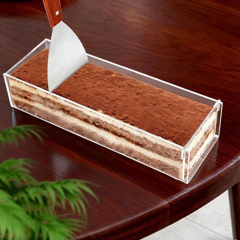 Caja transparente para tiramis - Kitchen Baking Containers reseña y precio