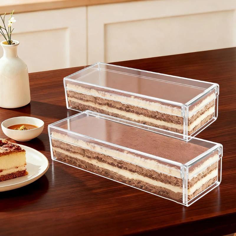 Caja transparente para tiramis - Kitchen Baking Containers reseña y precio