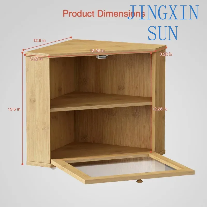 Caja de pan de esquina de bamb - Kitchen Baking Corner reseña y precio