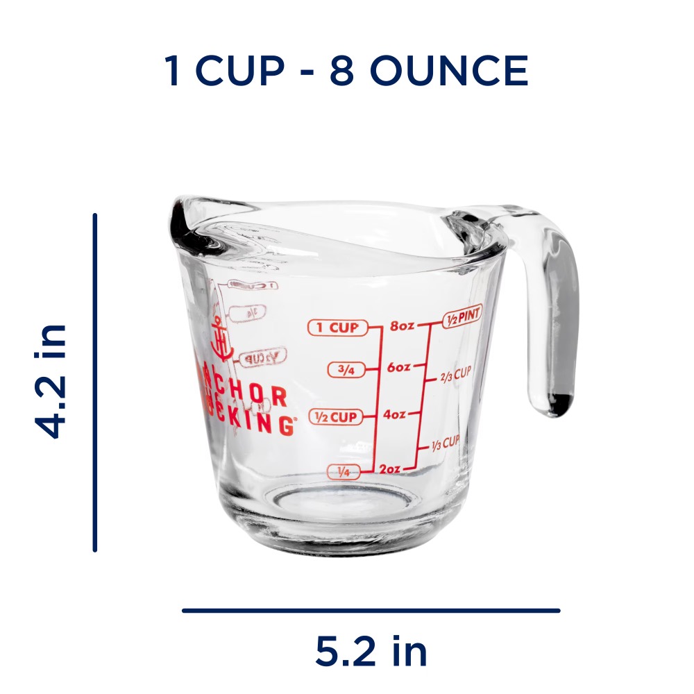 Juego de 2 tazas medidoras de  - Kitchen Baking reseña y precio
