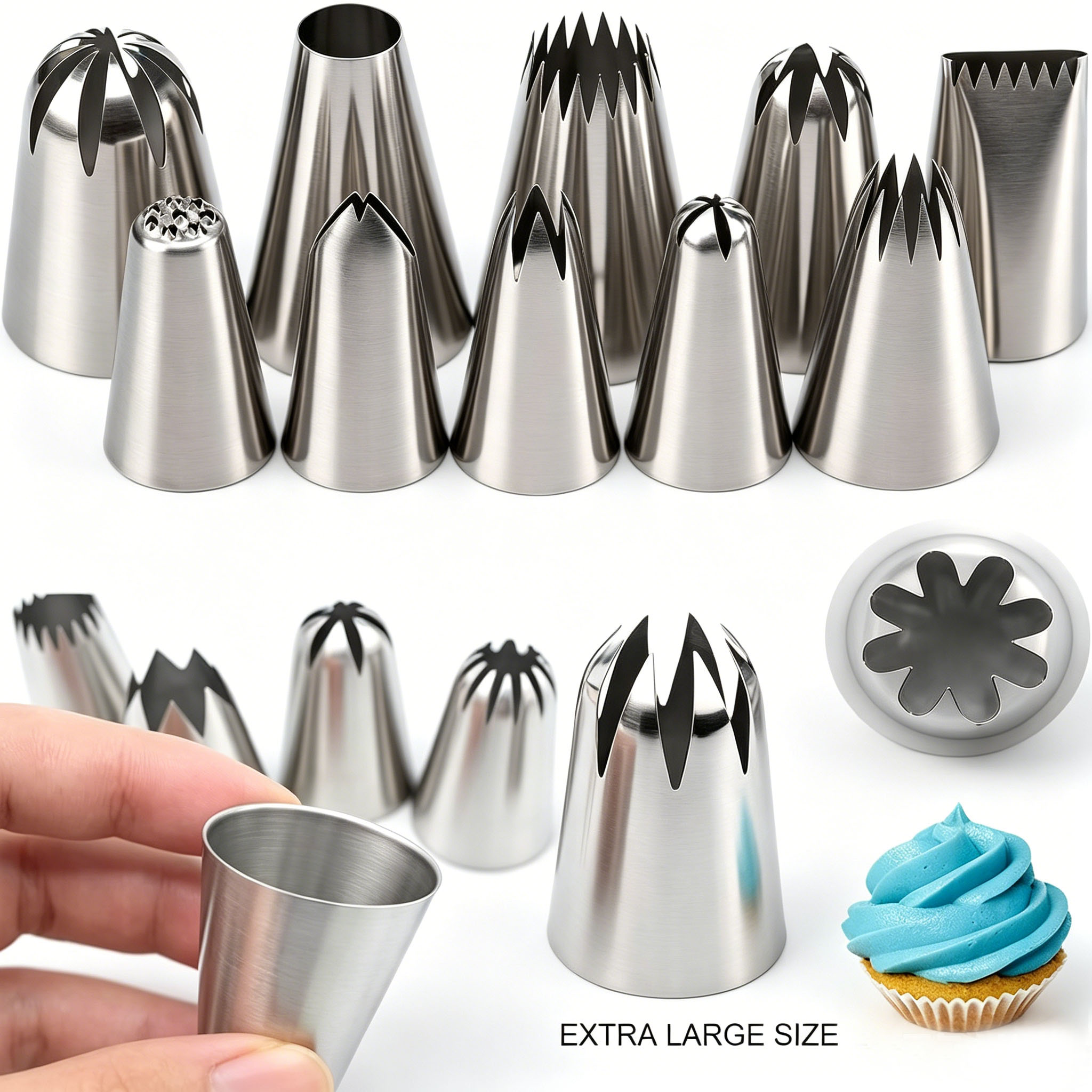 Juego de 31 boquillas de acero - Piping Bag Disposable reseña y precio