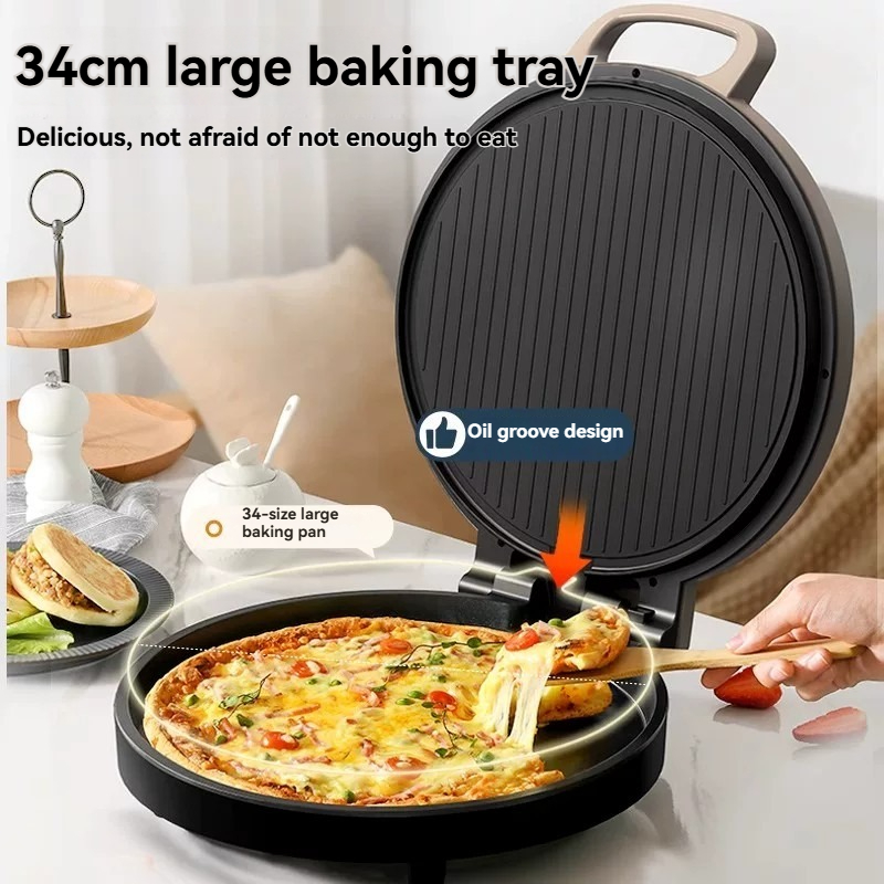 Plancha Eléctrica de Doble Car - Kitchen Baking Machine reseña y precio