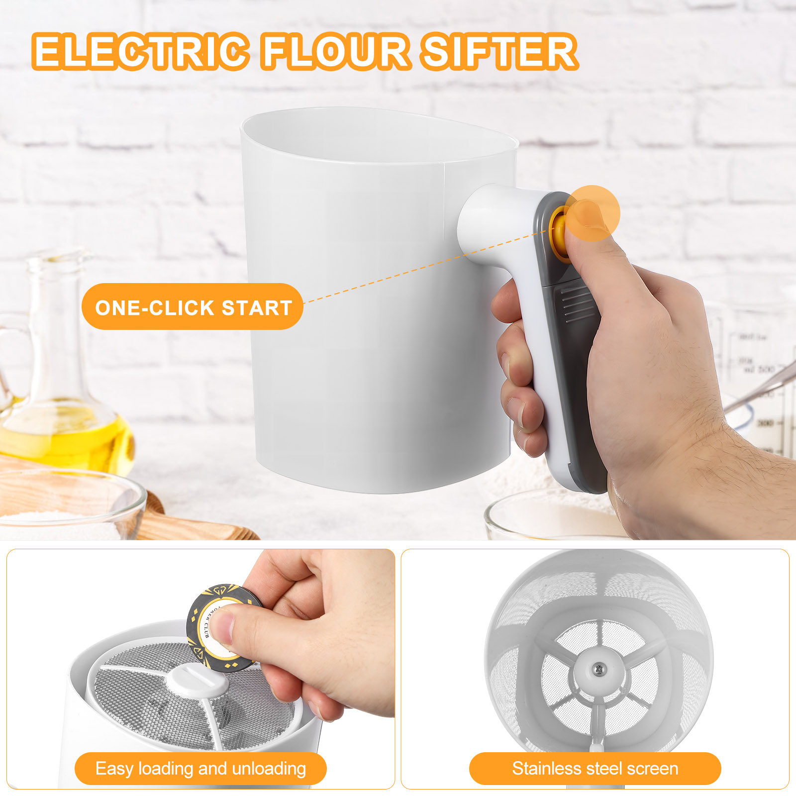 Tamizador de Harina Eléctrico  - Kitchen Baking Machine reseña y precio