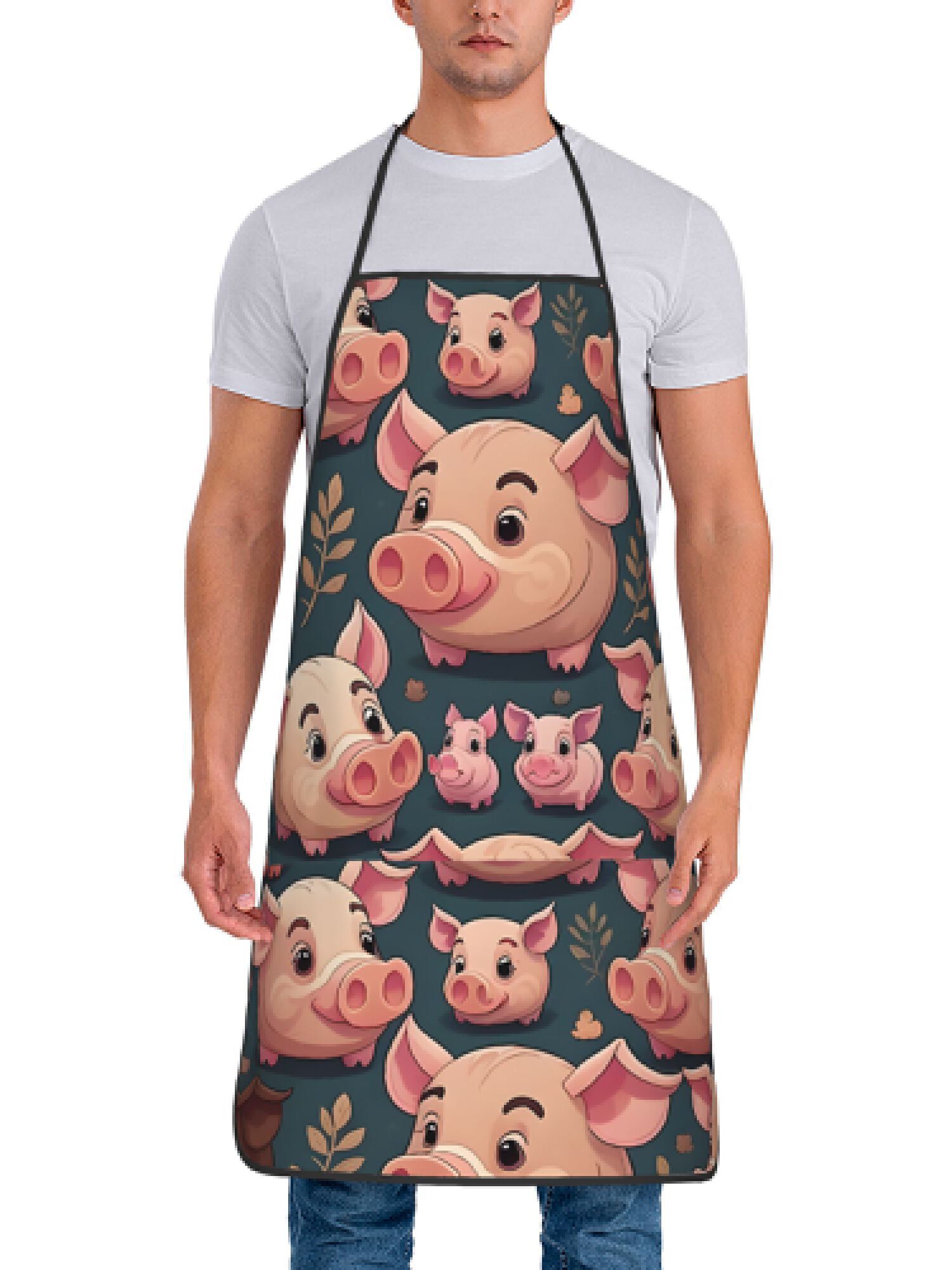 Delantal con diseño de cerdo r - Kitchen Baking Area Ideas reseña y precio