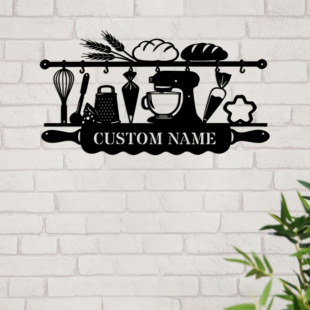 Arte de Pared de Hierro Person - Kitchen Baking reseña y precio