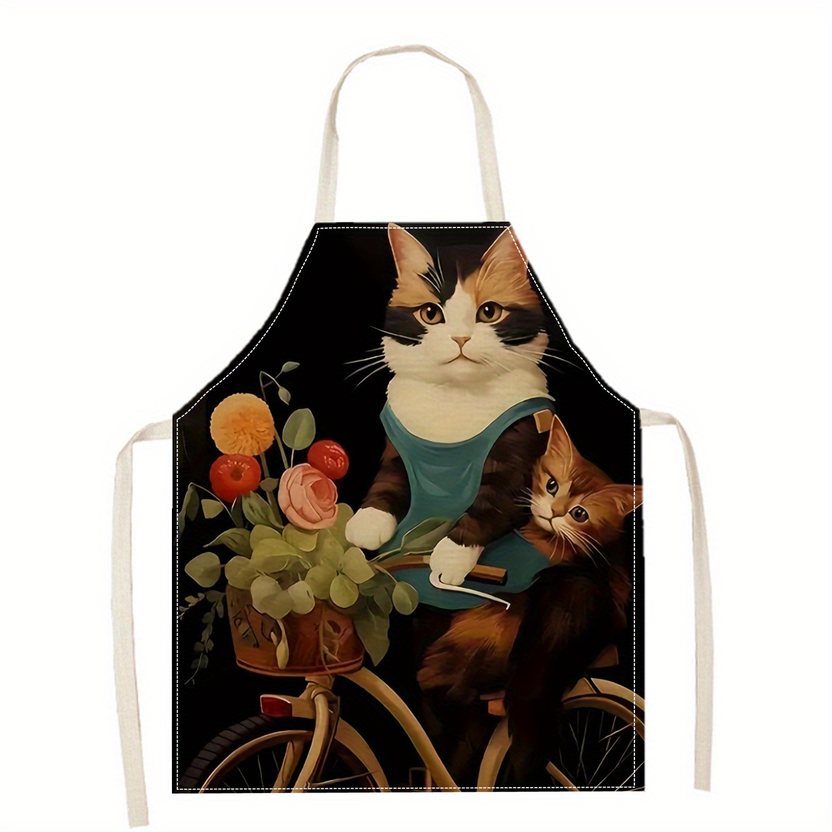 Delantal de Lino con Estampado - Kitchen Baking Area Ideas reseña y precio